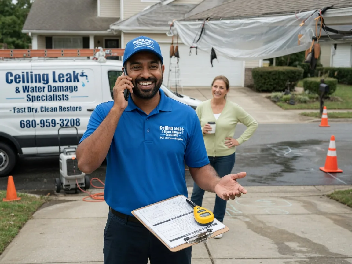 Ceiling Leak Cleanup Nolanville, TX FAQs